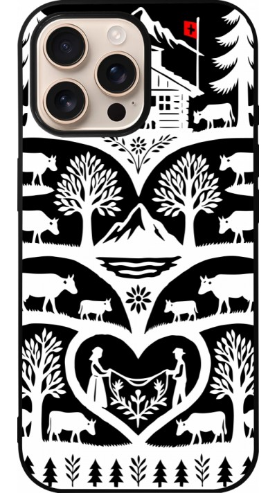 iPhone 16 Pro Max Case Hülle - Silikon schwarz Poya Schweiz 2 schwarz