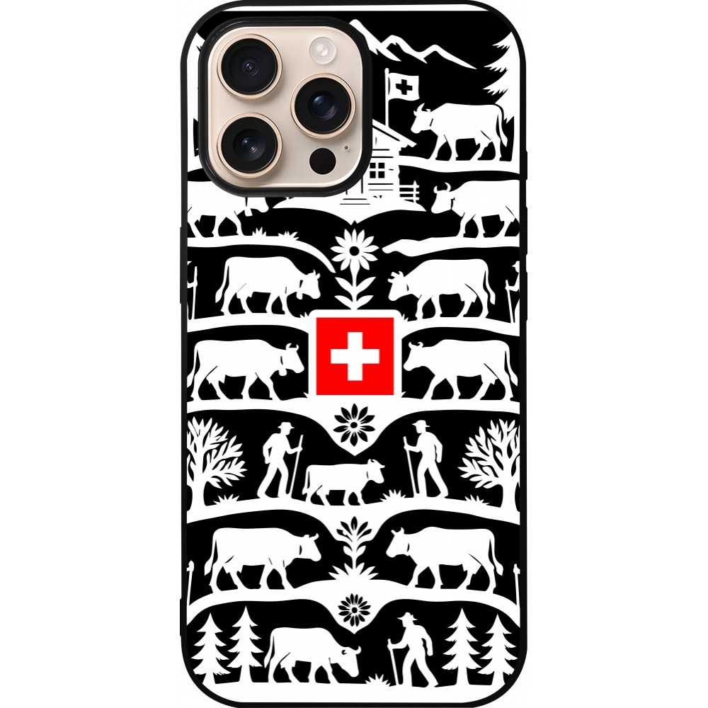iPhone 16 Pro Max Case Hülle - Silikon schwarz Poya Schweiz 3 schwarz