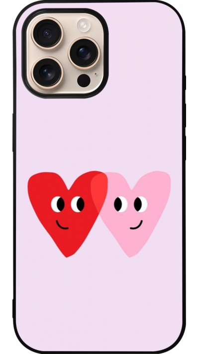 iPhone 16 Pro Max Case Hülle - Silikon schwarz Saint Valentines Day 26 Heart