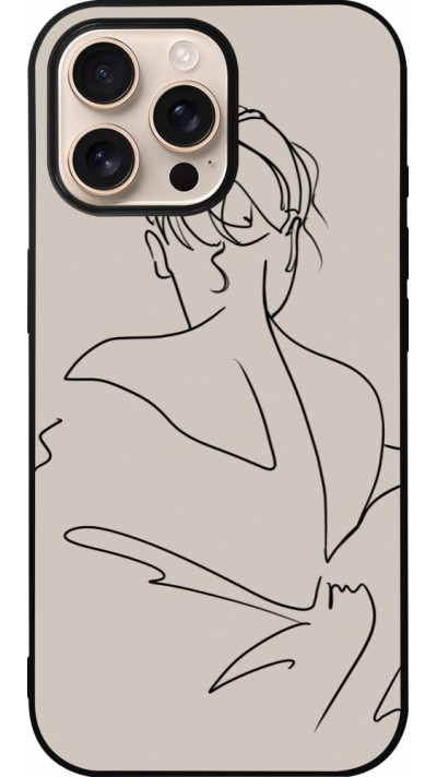 iPhone 16 Pro Max Case Hülle - Silikon schwarz Salnikova 05