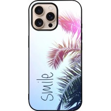 iPhone 16 Pro Max Case Hülle - Silikon schwarz Smile 05