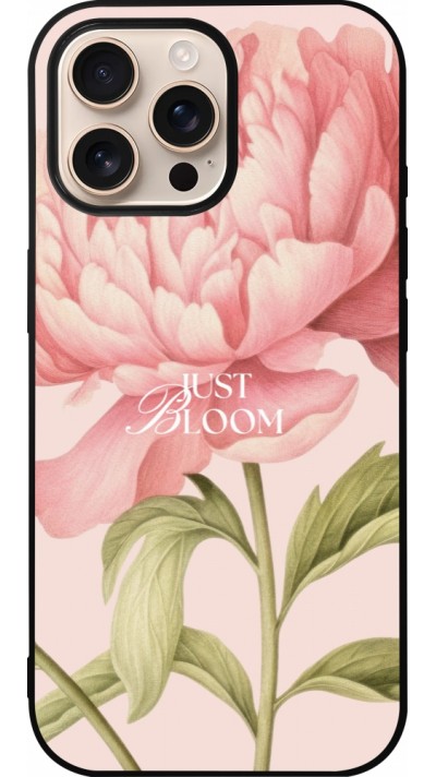 iPhone 16 Pro Max Case Hülle - Silikon schwarz Just Bloom 2026