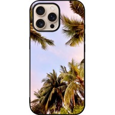 iPhone 16 Pro Max Case Hülle - Silikon schwarz Summer 2023 palm tree vibe