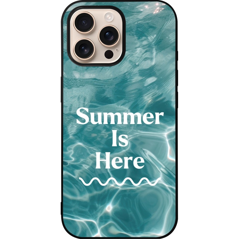iPhone 16 Pro Max Case Hülle - Silikon schwarz Summer 2025 Summer is here