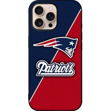 iPhone 16 Pro Max Case Hülle - Silikon schwarz Super Bowl 26 Patriots 1