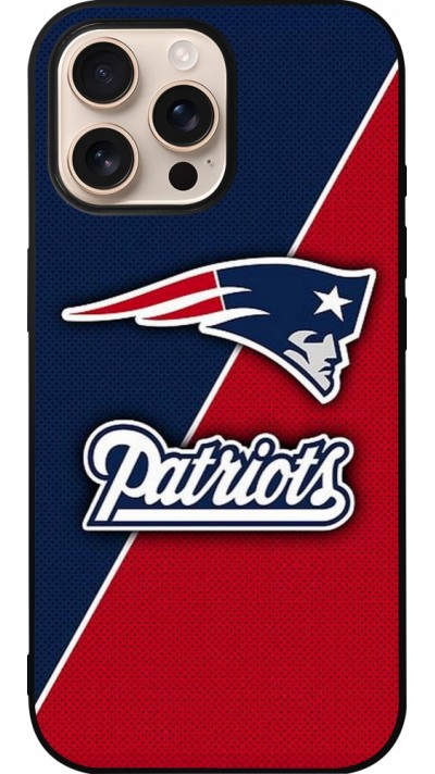 iPhone 16 Pro Max Case Hülle - Silikon schwarz Super Bowl 26 Patriots 1
