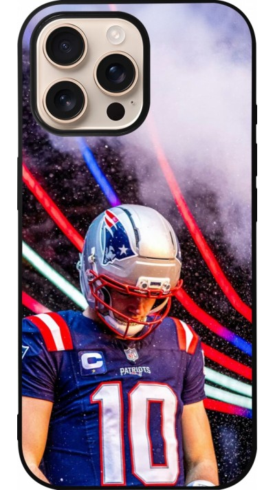 iPhone 16 Pro Max Case Hülle - Silikon schwarz Super Bowl 26 Patriots 3