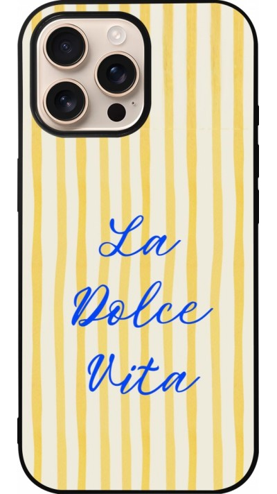 iPhone 16 Pro Max Case Hülle - Silikon schwarz The good life 2026