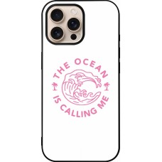 iPhone 16 Pro Max Case Hülle - Silikon schwarz The Ocean is calling me