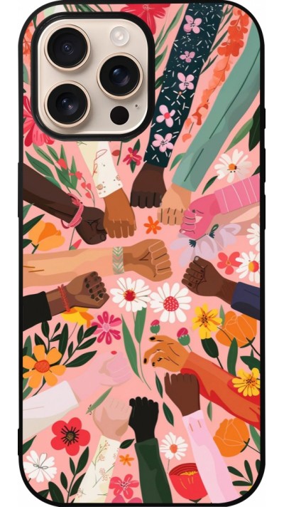 iPhone 16 Pro Max Case Hülle - Silikon schwarz Womens day 2026 8