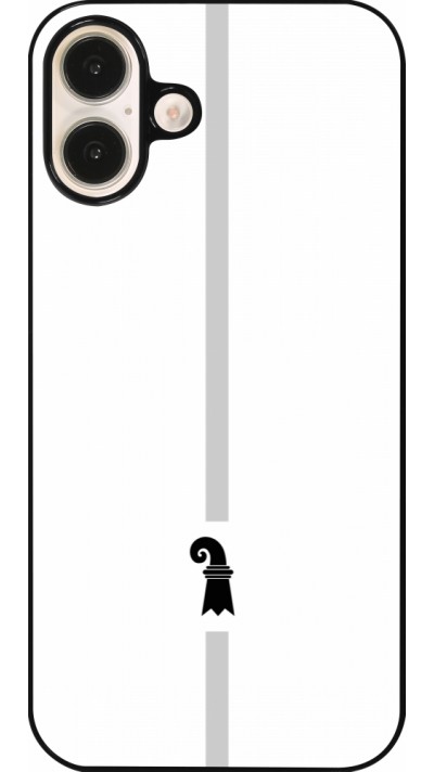 iPhone 16 Plus Case Hülle - Kanton BS weiss