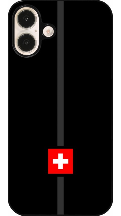 iPhone 16 Plus Case Hülle - Kanton CH schwarz