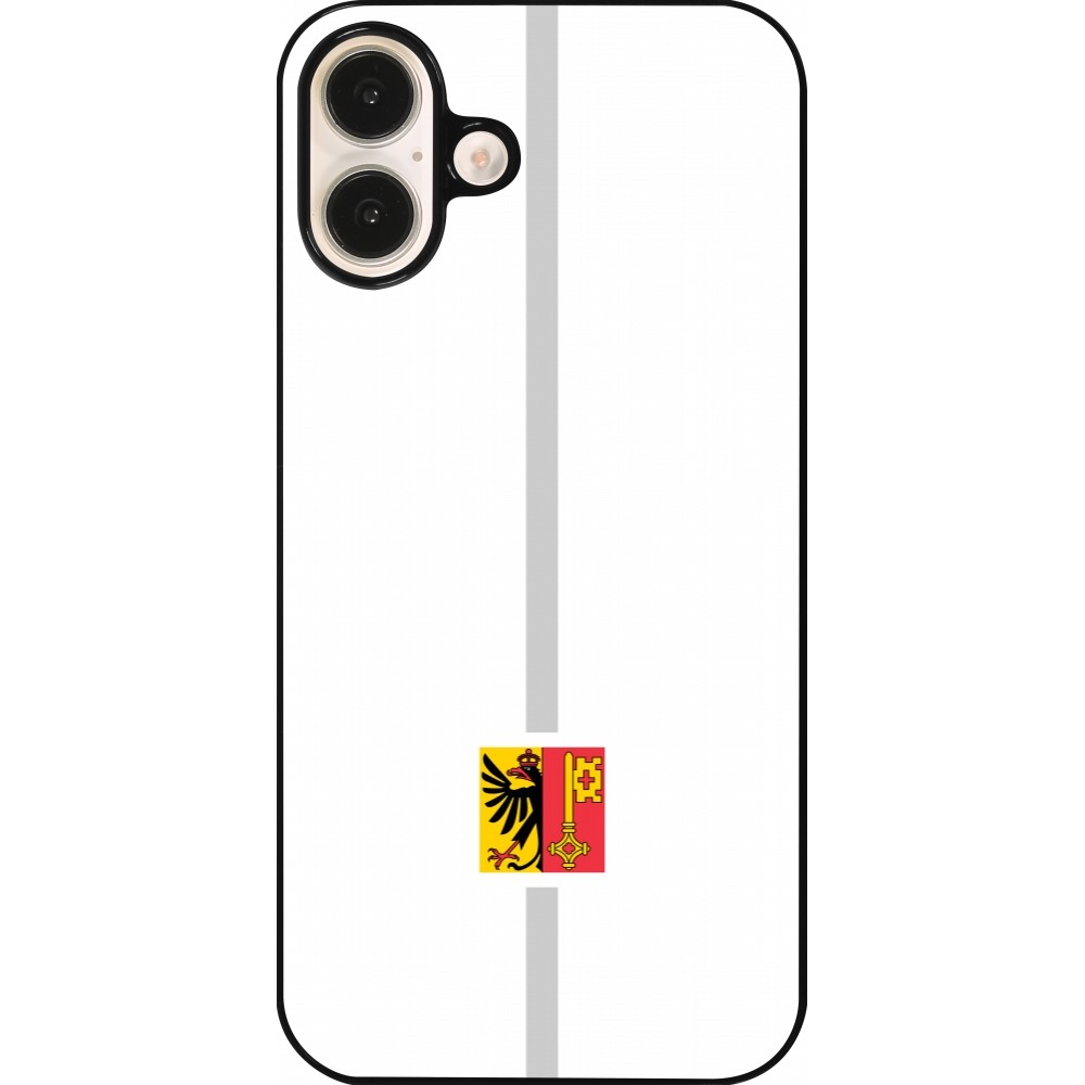 iPhone 16 Plus Case Hülle - Kanton GE weiss