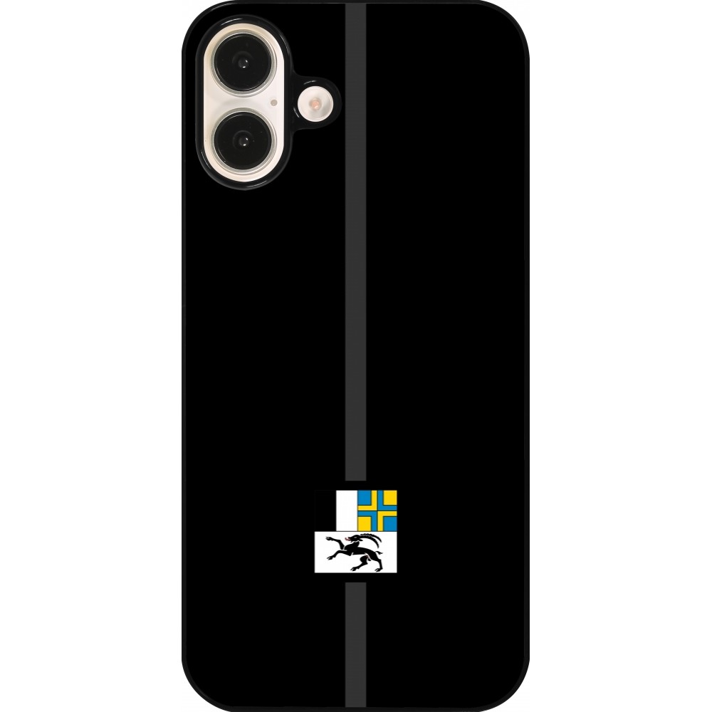 iPhone 16 Plus Case Hülle - Kanton GR schwarz