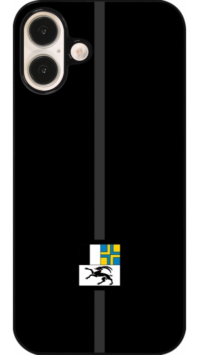 iPhone 16 Plus Case Hülle - Kanton GR schwarz
