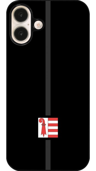 iPhone 16 Plus Case Hülle - Kanton JU schwarz