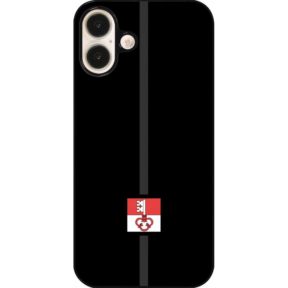 iPhone 16 Plus Case Hülle - Kanton OW schwarz