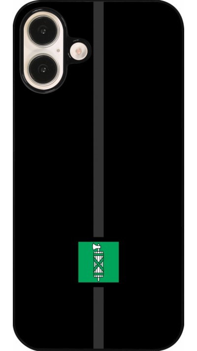 iPhone 16 Plus Case Hülle - Kanton SG schwarz