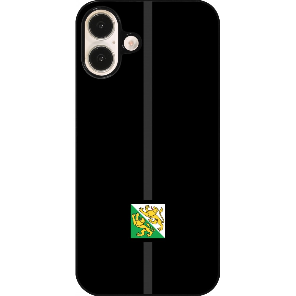 iPhone 16 Plus Case Hülle - Kanton TG schwarz