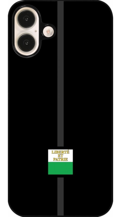 iPhone 16 Plus Case Hülle - Kanton VD schwarz
