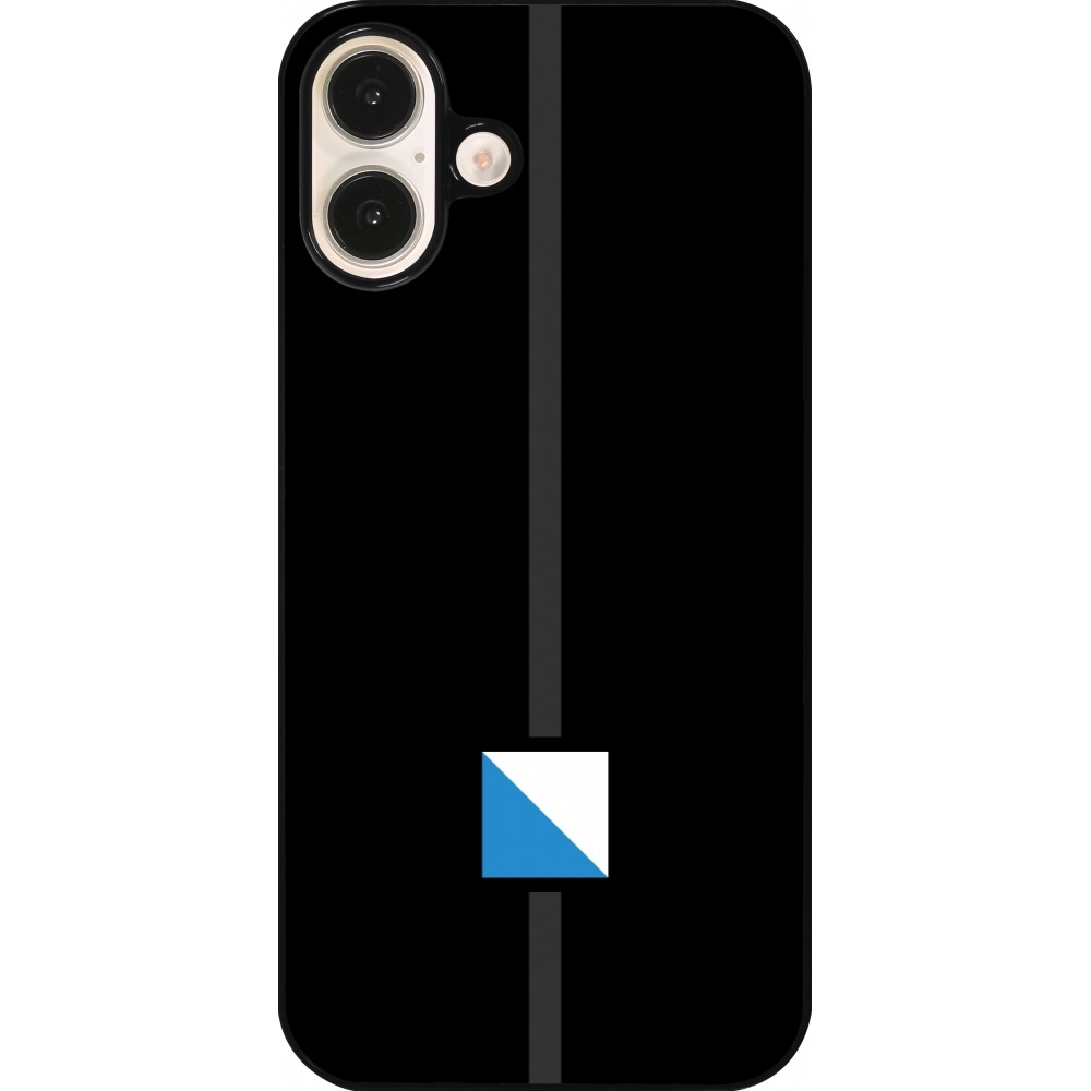 iPhone 16 Plus Case Hülle - Kanton ZH schwarz