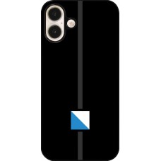 iPhone 16 Plus Case Hülle - Kanton ZH schwarz