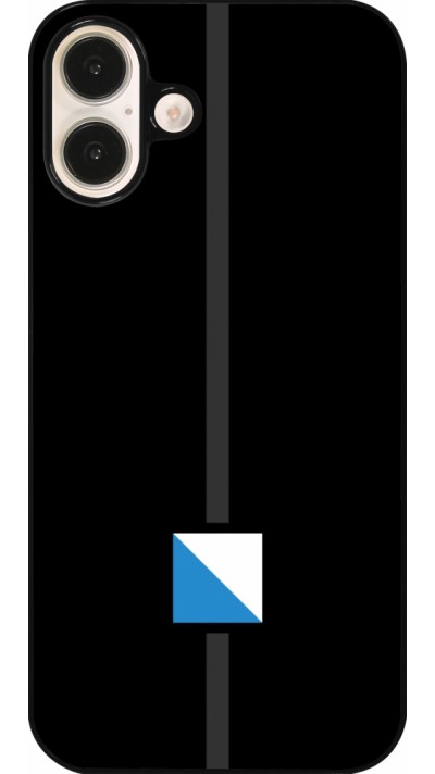 iPhone 16 Plus Case Hülle - Kanton ZH schwarz