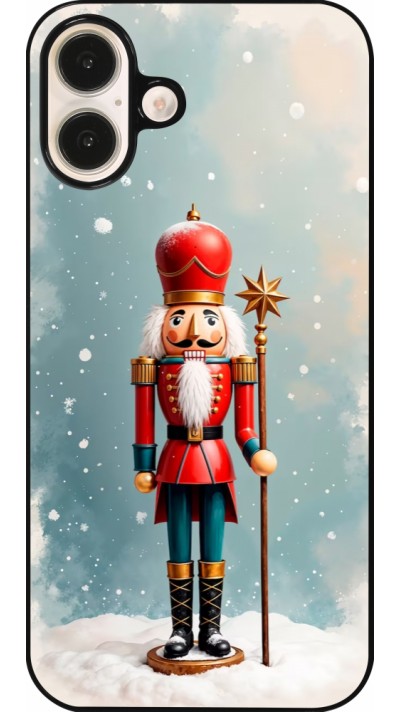 iPhone 16 Plus Case Hülle - Christmas 25 Nutcracker Snow