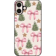 iPhone 16 Plus Case Hülle - Christmas 25 Vintage Ribbons