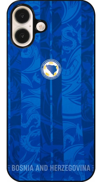 Coque iPhone 16 Plus - Maillot de football Bosnie-Herzégovine 2026 personnalisable