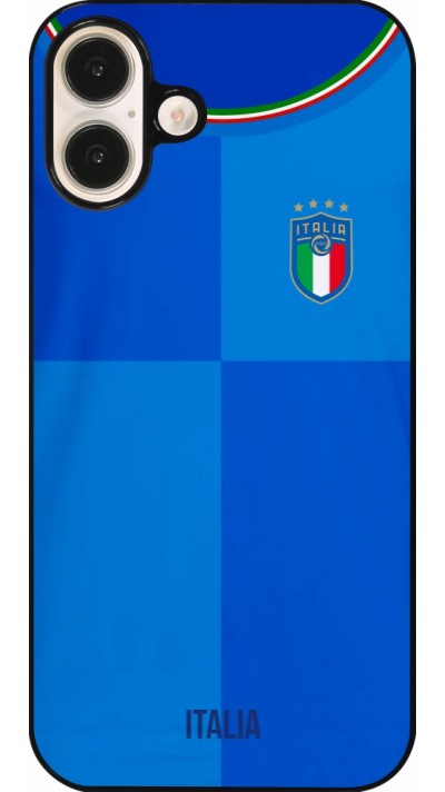 Coque iPhone 16 Plus - Maillot de football Italie 2022 personnalisable Coque iPhone 16 Plus - Maillot de football Italie 2022 personnalisable
