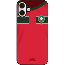 iPhone 16 Plus Case Hülle - Marokko 2022 personalisierbares Fussballtrikot