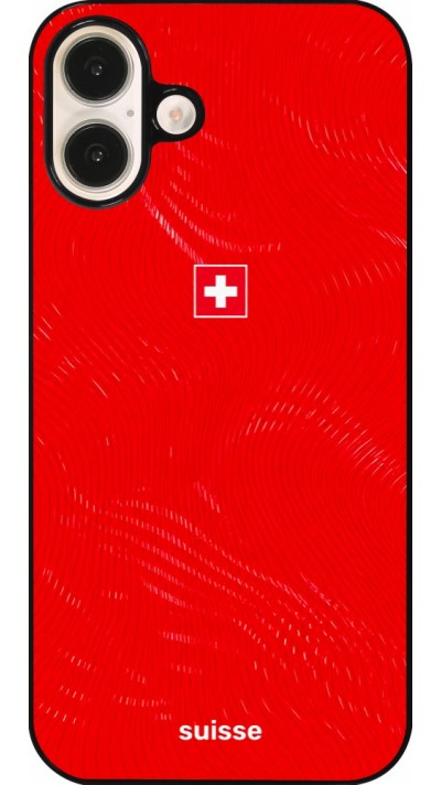 iPhone 16 Plus Case Hülle - Schweiz 2026 personalisierbares Fussballtrikot