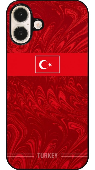 Coque iPhone 16 Plus - Maillot de football Turquie 2026 personnalisable