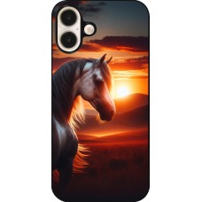 Coque iPhone 16 Plus - Majestic Sunset Horse