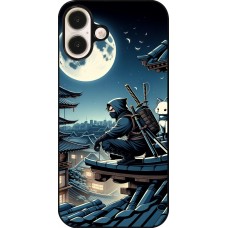 iPhone 16 Plus Case Hülle - Ninja unter dem Mond