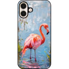 iPhone 16 Plus Case Hülle - Paint Flamingo