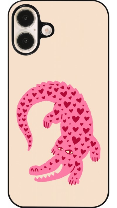 iPhone 16 Plus Case Hülle - Pink crocodile 2026