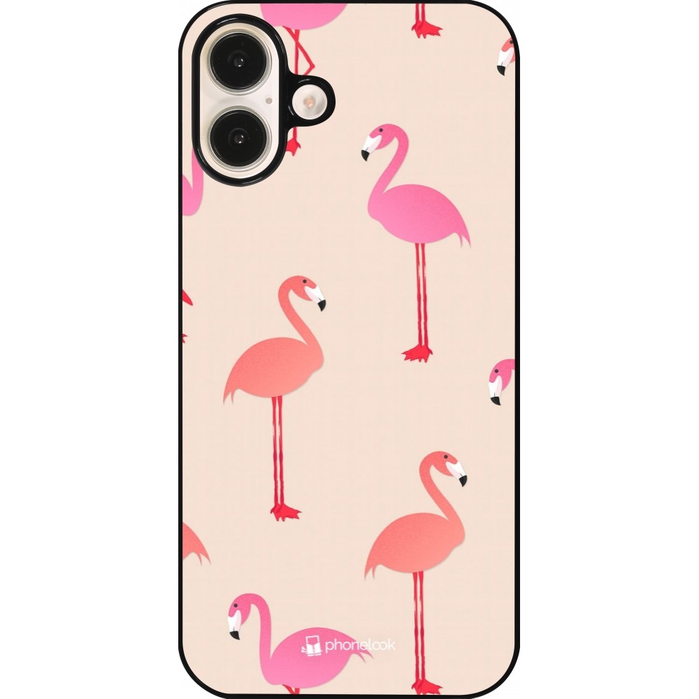 iPhone 16 Plus Case Hülle - Pink Flamingos Pattern