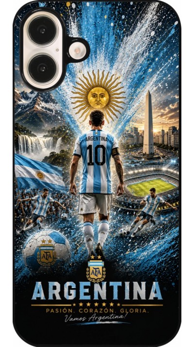 Coque iPhone 16 Plus - Football Argentine splash 2026