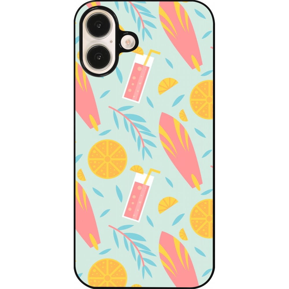 iPhone 16 Plus Case Hülle - Summer 2025 Pattern citron
