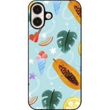 iPhone 16 Plus Case Hülle - Summer 2025 Pattern papaya