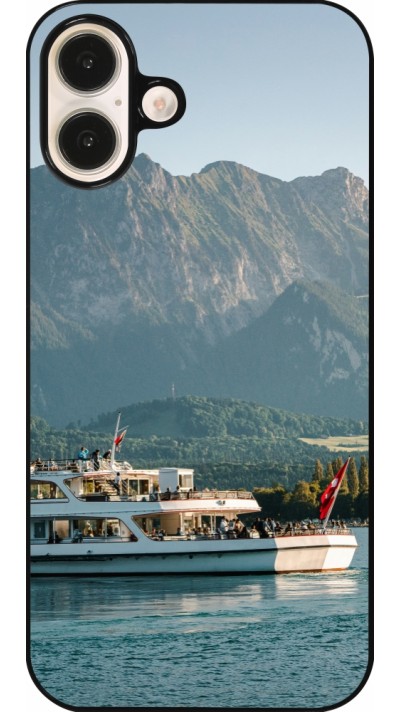 iPhone 16 Plus Case Hülle -  Nationalfeiertag Schweiz Bateau Leman