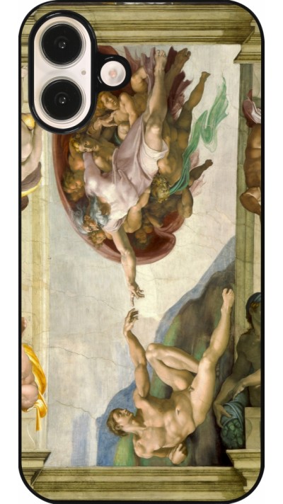 iPhone 16 Plus Case Hülle - Kunstbild - Die Erschaffung Adams - Michelangelo