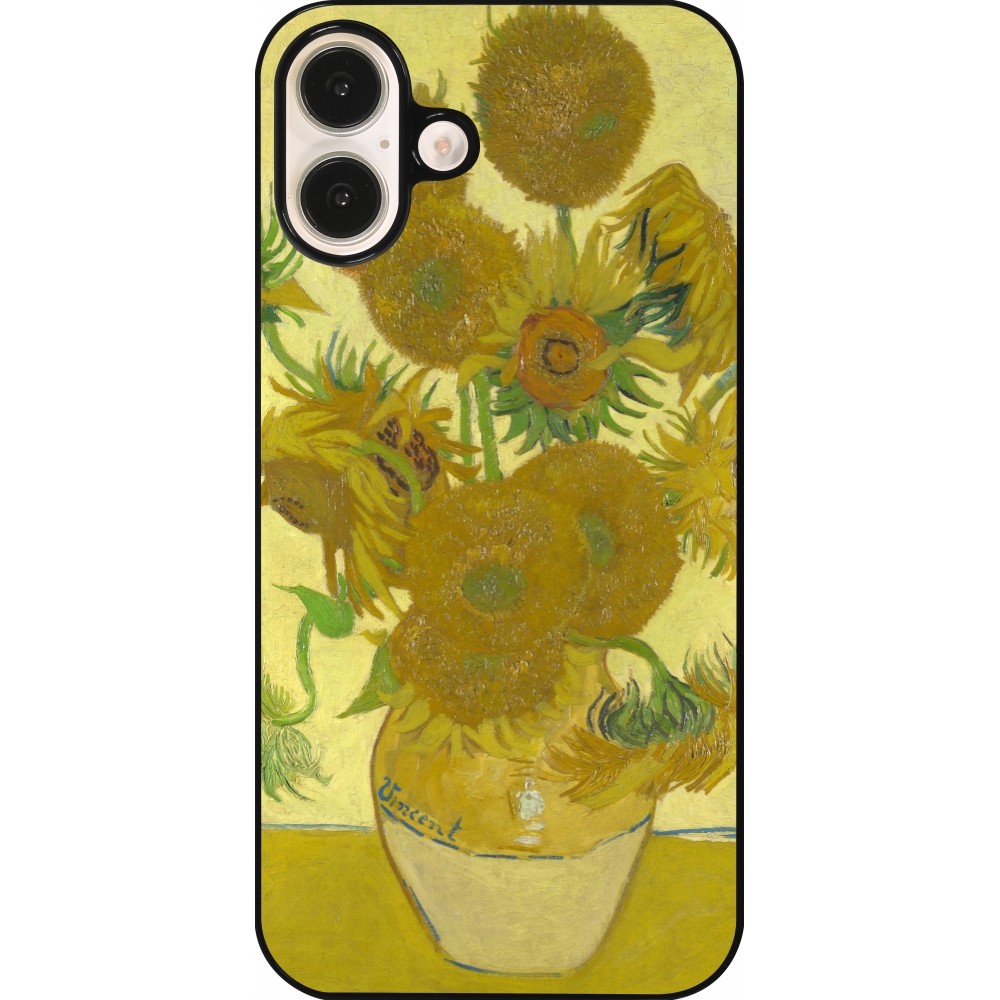 iPhone 16 Plus Case Hülle - Kunstbild - Sonnenblumen  - Van Gogh