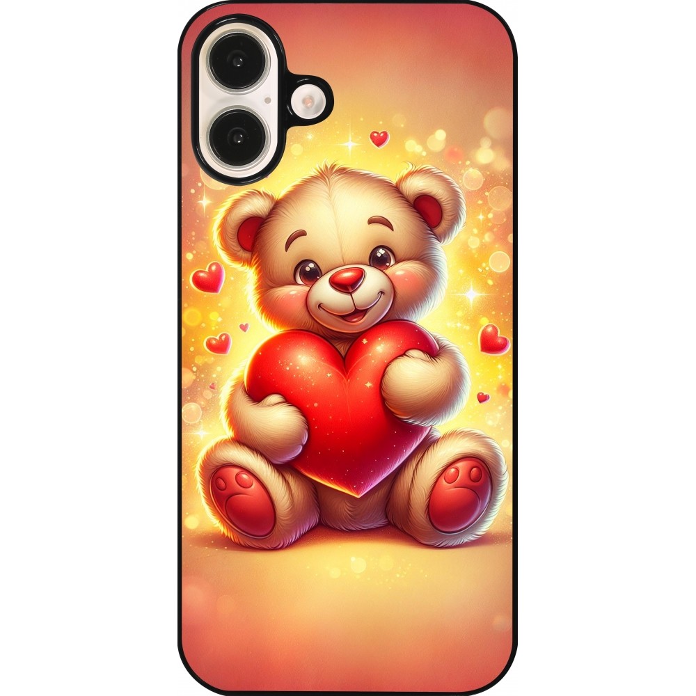 iPhone 16 Plus Case Hülle - Valentin 2024 Teddy Liebe