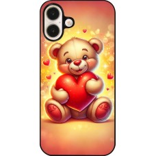 iPhone 16 Plus Case Hülle - Valentin 2024 Teddy Liebe
