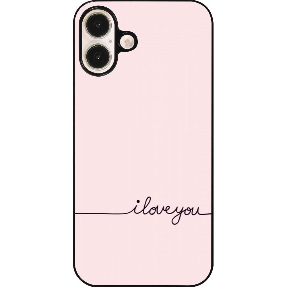 iPhone 16 Plus Case Hülle - Valentine 2023 i love you writing