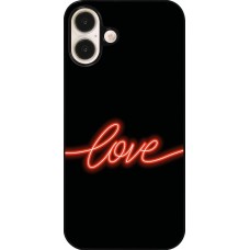 iPhone 16 Plus Case Hülle - Valentine 2023 neon love