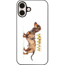 iPhone 16 Plus Case Hülle - Wine Teckel